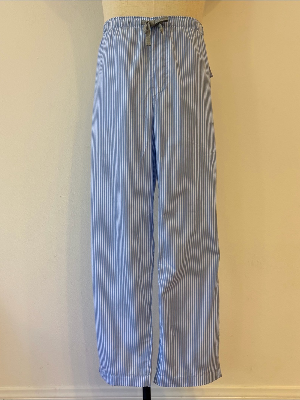 GAP Men's Blue White Striped Pajama Pants XL NWT 100% Cotton Poplin Sleepwear